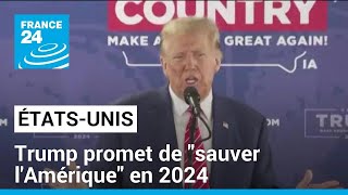 Trois ans après lattaque du Capitole Trump promet de quotsauver lAmériquequot en 2024 • FRANCE 24 [upl. by Keare692]