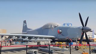 UAE Introduces CALIDUS B350 Heavy Attack Aircraft At Dubai Airshow 2021 [upl. by Nelaf]