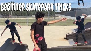 Easy Tricks Beginners Can Do At The Skatepark [upl. by Otsugua]