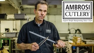 How To Sharpen A Knife by Knife Sharpening Expert Robert Ambrosi [upl. by Ambros]