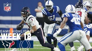 Houston Texans vs Indianapolis Colts  2023 Week 18 Game Highlights [upl. by Haney]