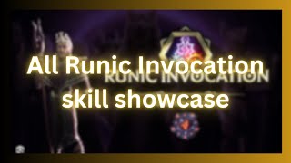 All Runic Invocations Runemaster skill showcase l Last epoch [upl. by Aillimac]