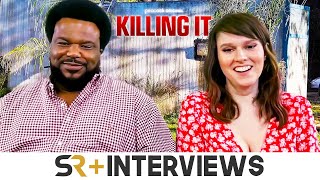 Killing It Stars Craig Robinson amp Claudia O’Doherty On The New Hustle Of Season 2 [upl. by Svensen556]