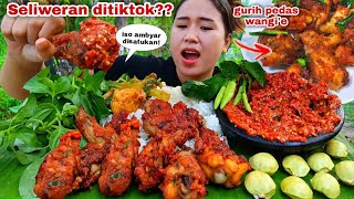 LEBIH PAS⁉️ AYAM GORENG TERASI DAUN JERUK SAMBAL TERONG KUKUS LALAPAN MENTAH JENGKOL KEMANGI CABE [upl. by Atikihc]