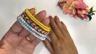 COMMENT FAIRE un Bracelet Tressé en MACRAMÉ FACILE  Idéal pour DÉBUTANTS [upl. by Haleemak]