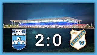 NK OSIJEK  HNK RIJEKA 20 35 kolo SuperSport HNL 2324 [upl. by Alyag]