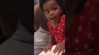 Baby quotes all of Psalm 23 pt2😱 baby bible christian cute viral shorts reels fyp [upl. by Evars746]