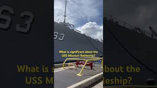 What historic moment happened on this ship pearlharbor ussmissouri worldwar2 [upl. by Nesnar]