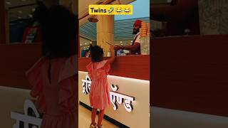 Twinsisters 🤣😂😂🤗shorts youtubeshorts shortsfeed [upl. by Annaohj]