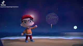 celebrating the fireworks festival animalcrossingnewhorizons [upl. by Jilly513]