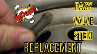 How To Replace A Tire Valve Stem Without Removing The Tire [upl. by Cappello]