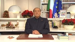 Gli auguri di Natale di Berlusconi «Al lavoro senza colore politico per migliorare vita [upl. by Yensehc]