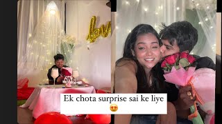 Sai ko diya surprise 😍  aur vo rone laga 🫣😁 saipriya [upl. by Onoitna]