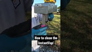 How to clean the InstantVap after treating the bees Oxalic Acid Vaporising beekeeping beekeeper [upl. by Lenroc]