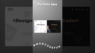 Portfolio landing page with animation using html css js portfolio designer developer frontend [upl. by Alik]