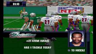 NFL Gameday 2000 Dolpins vs Patriots [upl. by Kcirdahc271]