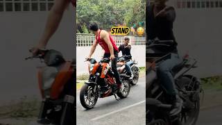 Haan bhai STAND hogaya😜 farazstuntrider superbikes hayabusa [upl. by Johm719]