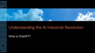 Blue Sky Session Understanding the AI Revolution  What is Chat GPT [upl. by Jago]