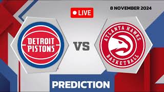 Detroit Pistons VS Atlanta Hawks  Basketball Match Prediction [upl. by Tildy297]