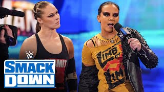 Ronda Rousey amp Shayna Baszler emerge to size up their competition SmackDown March 24 2023 [upl. by Yasui]