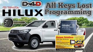 Toyota Hilux 2023 All Keys Lost Programming [upl. by Asoramla190]