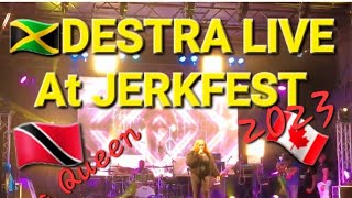 DestraLucy Soca Queen Live Performance At JERKFEST 2023 toronto [upl. by Hoehne]