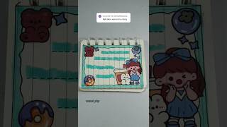 Blue Mini Journal journal journalsticker minijournal aesthetic shorts kawaii fyp 🌟155 [upl. by Electra]