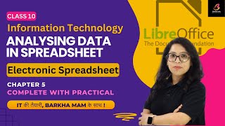 CBSE Information Technology 402Analyzing data in SpreadsheetElectronic SpreadsheetClass10OneShot [upl. by Ahseiyk]