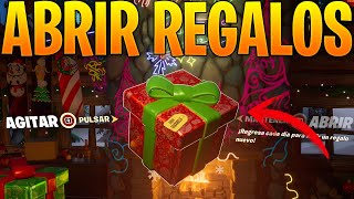 COMO ABRIR LOS REGALOS DE NAVIDAD EN FORTNITE CAPITULO 4 TEMPORADA 1  REGALOS FESTIVAL DE INVIERNO [upl. by Vitoria]