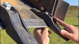 Installing Teeth on a Skid Steer Bucket [upl. by Anyotal857]