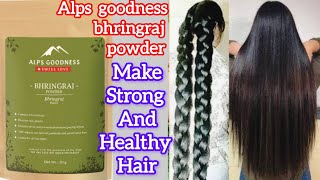 Alps goodness bhringraj powder for long and thick hair  how to use bhringraj powder🤔🤔 [upl. by Milt]