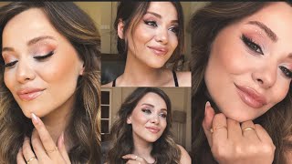 ŞEFTALİ TONLARDA GELİN MAKYAJI MAKEUP ARTISTLER GİBİ MAKYAJ YAPMAK VE TÜYOLAR [upl. by Zeitler]