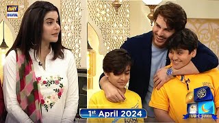 Shan e Suhoor  Ahsan Khan with Kids  1st April 2024  ARY Digital [upl. by Nwonknu]