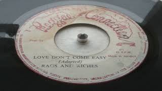 Rags amp Riches  You Cant Hurry Love  reggae connection Supremes [upl. by Carley]