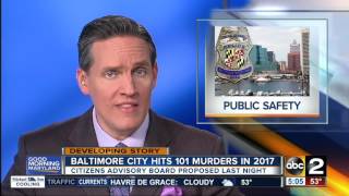 Baltimore City hits 101 murders in 2017 [upl. by Marciano]