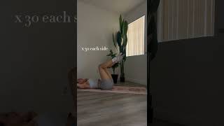 Small waist toned abs pilates workout [upl. by Ferna]