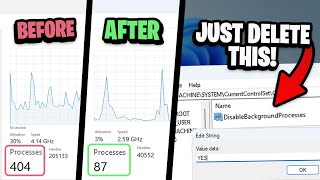 How To Lower Processes in Windows 11 INCREASE PERFORMANCE amp Lower Input Lag [upl. by Dun]