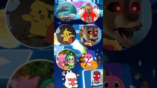 Lightning Mcqueen Vlad and Niki Pikachu Paw Patrol Exe Pinkfong Baby Shark Tiles Hop 248 [upl. by Ignacia]