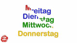 Das Wochentage Lied Days of the week in German song for kids 1 [upl. by Thgiled]