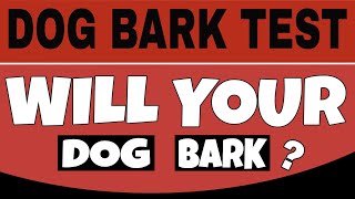 Dog Bark Test  This Sound Will Make Your Dogs Barking [upl. by Eiramanna]