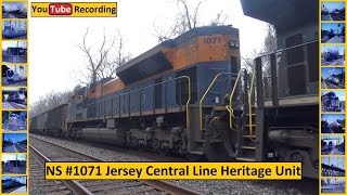 NS 1071 Jersey Central Line Heritage Unit  YouTube Recording [upl. by Odnanref689]