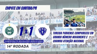 CORITIBA 1x1 PAYSANDU  SÉRIE B 2024 paysandu belemdopará serieb brasileirão visitantes [upl. by Yeliak]