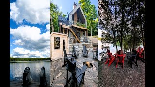 The Cedars Haliburton cottages Luxury cabins luxury vacation Ontario Canada 2024 [upl. by Stetson]