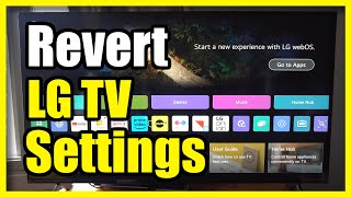 How to Revert LG TV to its initial Settings Easy Tutorial [upl. by Aiken346]