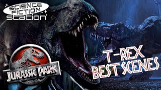 The Best TRex Scenes In The Jurassic Park Franchise  Science Fiction Station [upl. by Knox]