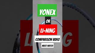 Yonex OR LiNing Comparison Video trending sports india southkorea comparison [upl. by Odrareg142]