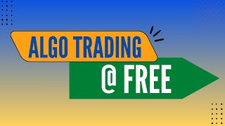 Free Algo Trading Software Algo Trading free for lifetime [upl. by Arta]