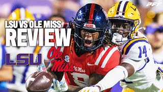 Lsu vs Ole Miss Review  PFF Grade Release Show [upl. by On]