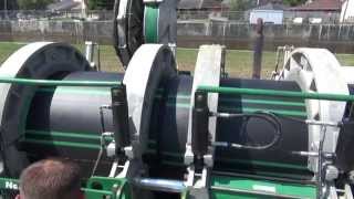 HDPE DR11 30quot Sewer Pipe McElroy Fusion Machine [upl. by Ahsenyl]