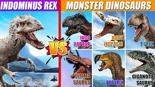 Indominus Rex vs Monster Dinosaurs  SPORE [upl. by Aiekat]